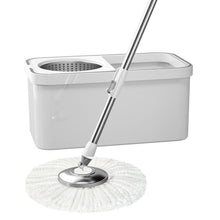 Dry Mop Set, Polyester, with Steel Frame and Rod, 80 cm, White, All Steel
