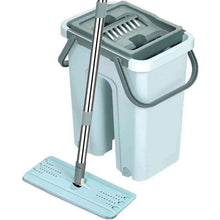 Dry Mop Set, Polyester with Steel Frame and Folding Rod, 80 cm, White, Plastic Clip