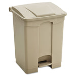 Dust Bin, Plastic, Rectanguler, Push Top, 10L, Beige, LD-12T