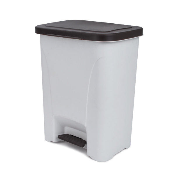 Dust Bin, Plastic, Rectangular, Center Pedal, 25L