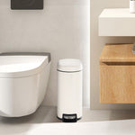 Dust Bin, Plastic, Rectangular, Center Pedal , 35L, Yellow