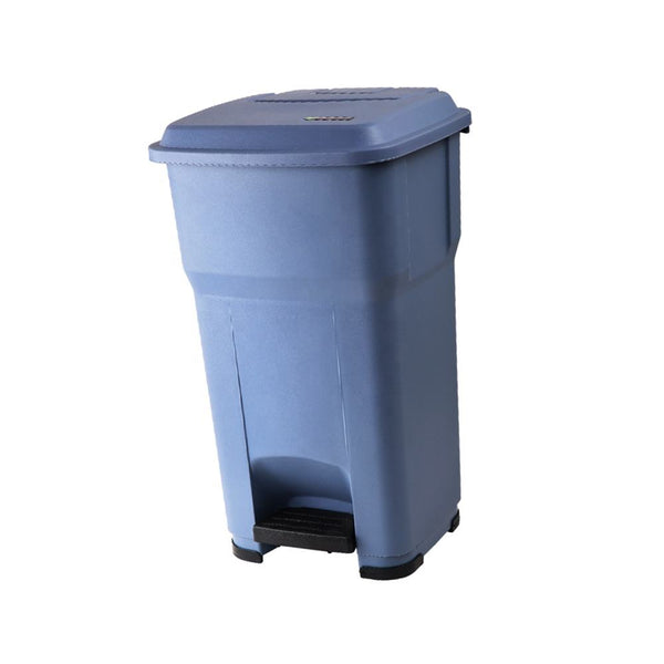 Dust Bin, Plastic, Rectangular, Center Pedal , 55L, Grey