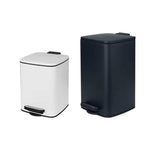 Dust Bin, Plastic, Rectangular, Push Top, 30 L, Grey