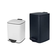 Dust Bin, Plastic, Rectangular, Push Top, 30 L, Grey