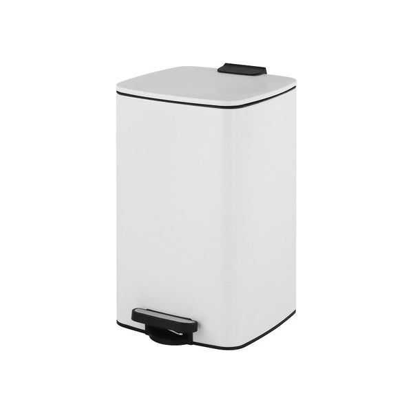 Dust Bin, Plastic, Rectangular, Push Top, 30 L, Grey
