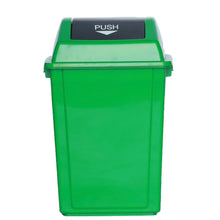 Dust Bin, Plastic, Square, Push Top, 60L