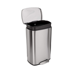 Dust Bin, Steel, Pedal Type, 50L, Brushed Finishing