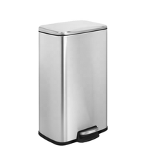 Dust Bin, Steel, Rectangle, Pedal Type, 12L