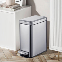 Dust Bin, Steel, Rectangle, Pedal Type, 20L