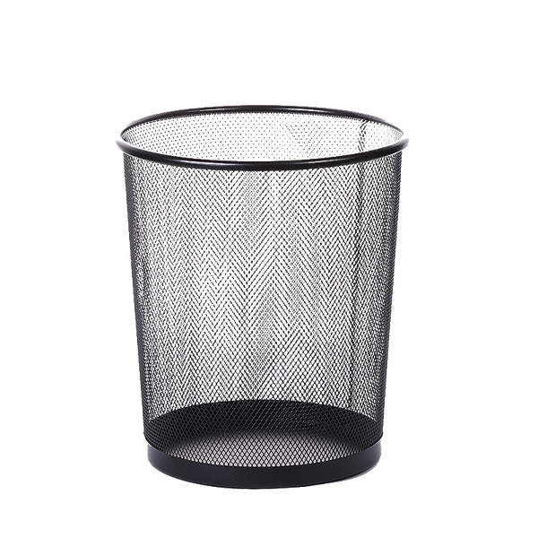 Dust Bin, Steel, Round, Open Top, Mesh, 10L