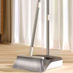 Dust Pan, with Lid, Long Handle, with Brush