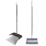 Dust Pan, with Lid, Long Handle, with Brush