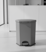 Dust Bin, Plastic, Hexagonal, Center Pedal