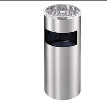 Dust Bin, Stainless Steel, Round, Ash Tray Top, 25 cm Wide