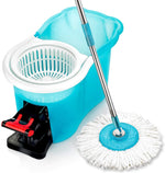 MAGIC Spin Mop Set with Easywring Pedal Bucket, & Extra Refill