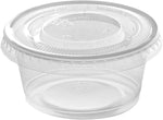 Packaging, Sauce Cup, Round, Disposable with Lid, 50ml