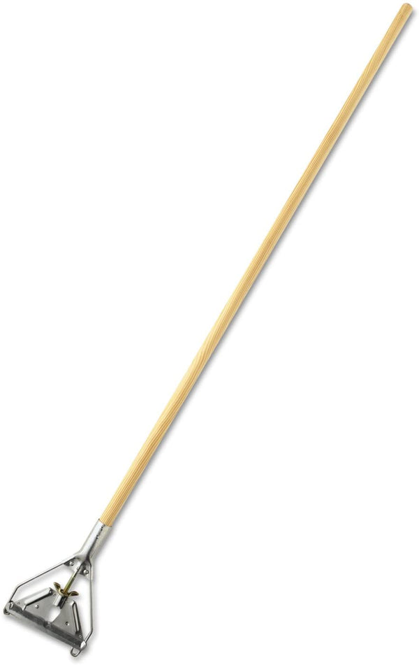 Handle Set, Polished Wood Handle with Butterfly Steel Clamp